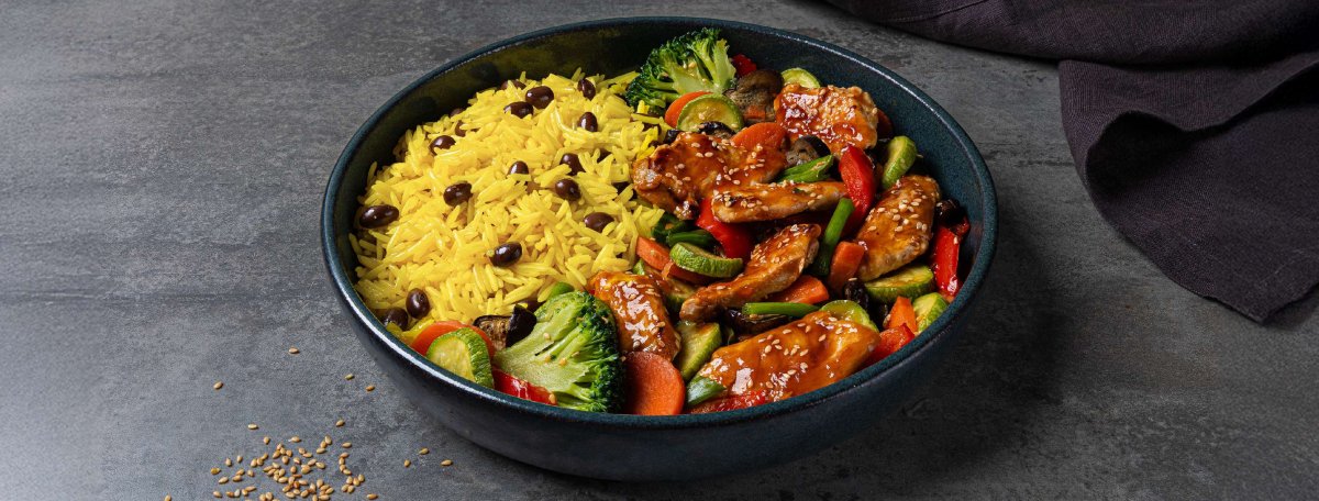TERIYAKI CHICKEN RICE BOWL